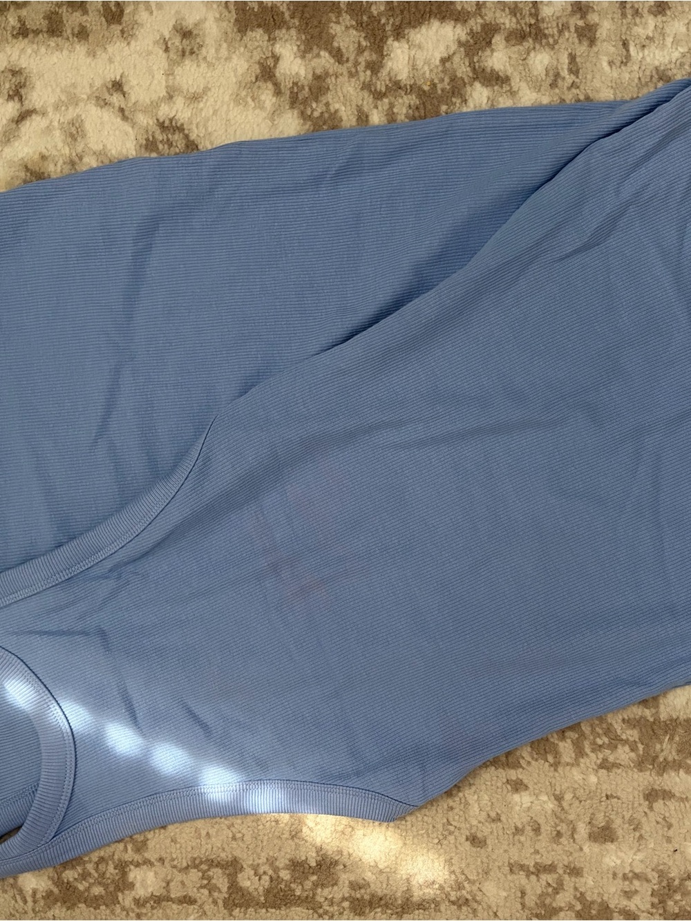 Zara Light Blue Ribbed Tank dress